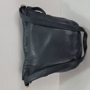 Vintage Coach Monterey Black Leather Soho Bag With Brass